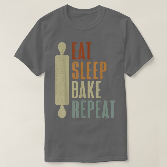 Camiseta Os Criadores Comem O Assar De Sono Repetem Os Bake (Frente do Design)