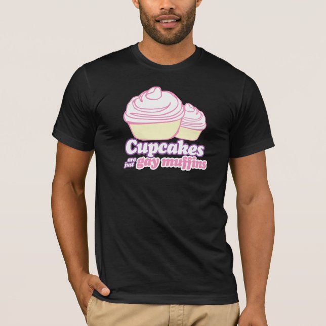 CAMISETA OS CUPCAKES SÃO APENAS MUFFIN ALEGRES (Frente)