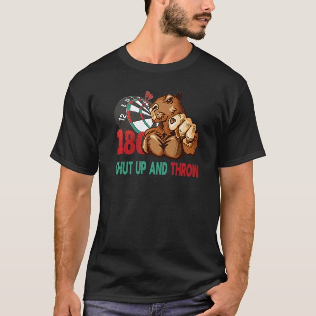 Camiseta Os Dardos Calam-Se E Jogam Capybara (Frente)