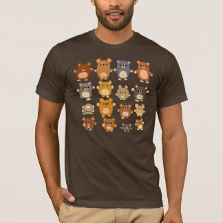 Camiseta Os desenhos animados bonitos carregam o t-shirt