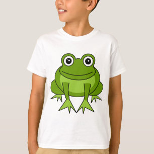 Camiseta Os desenhos animados bonitos do sapo caçoam o