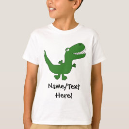 Camiseta Os desenhos animados do dinossauro de Rex do