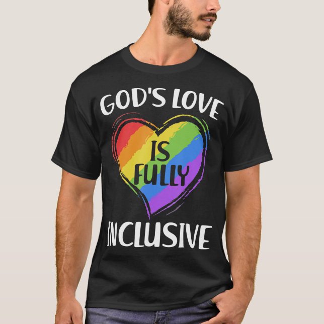 Camiseta Os Deuses do Amor São Cristãos LGBT Totalmente Inc (Frente)