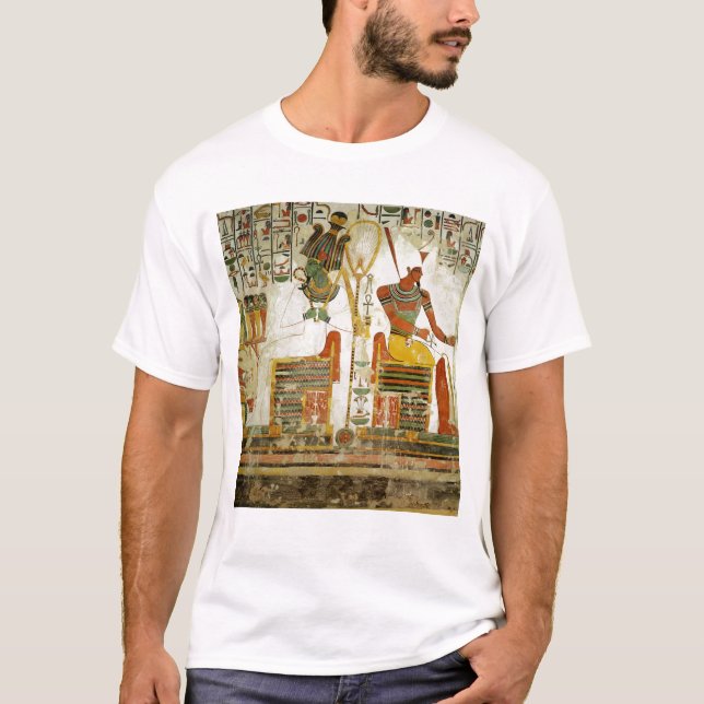 Camiseta Os deuses Osiris e Atum, do túmulo de (Frente)