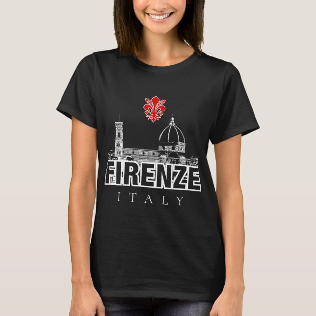 Camiseta Os di Firenze do domo da abóbada | IL de Florença (Frente)