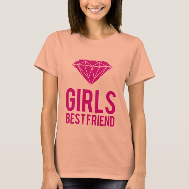 Camiseta Os diamantes são as melhores amigas (Frente)