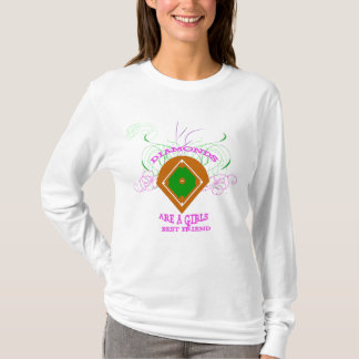 Camiseta Os diamantes são o melhor amigo 2 de uma menina