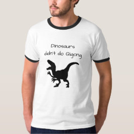 Camiseta Os dinossauros não faziam nada, agora estão extint