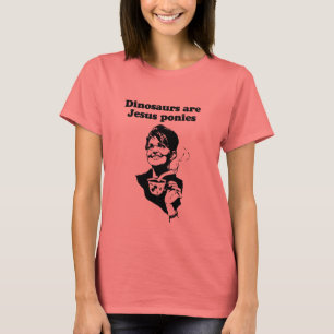 Camiseta Os dinossauros são pôneis de Jesus