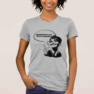 Camiseta Os dinossauros são pôneis de Jesus