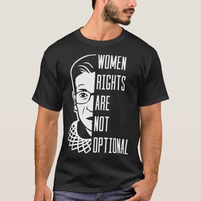 Camiseta Os Direitos Das Mulheres Não São Uma Rota Feminist (Frente)