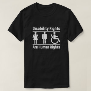 Camiseta Os direitos de deficiência são direitos humanos