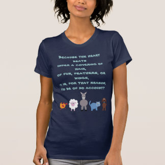 Camiseta Os direitos dos animais citam animais bonitos dos
