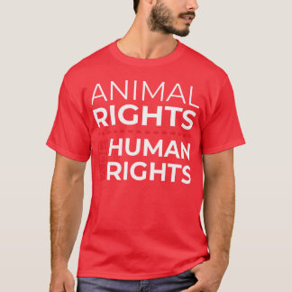 Camiseta Os Direitos dos Animais São Direitos Humanos famíl