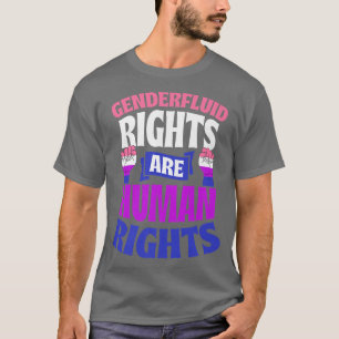 Camiseta Os Direitos Dos Genderfluidos São Os Direitos Huma