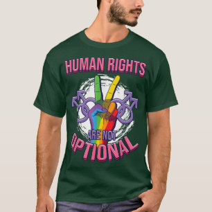 Camiseta Os Direitos Humanos Não São O Orgulho 2 Do Rainbow