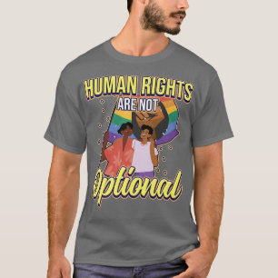 Camiseta Os Direitos Humanos Não São O Orgulho 2 Do Rainbow