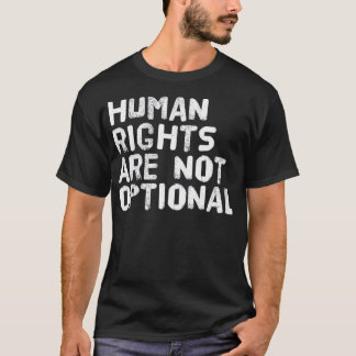 CAMISETA OS DIREITOS HUMANOS NÃO SÃO UM FANTASMA OPIONAL EN
