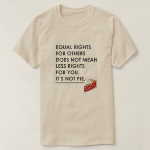 CAMISETA OS DIREITOS IGUAIS PARA OUTRO NÃO SIGNIFICAM MENO