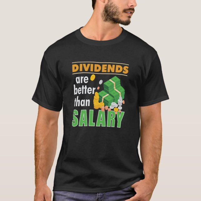 Camiseta Os Dividendos Comerciais Do Mercado De Valores Com (Frente)