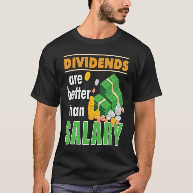 Camiseta Os Dividendos Comerciais Do Mercado De Valores Com (Frente)