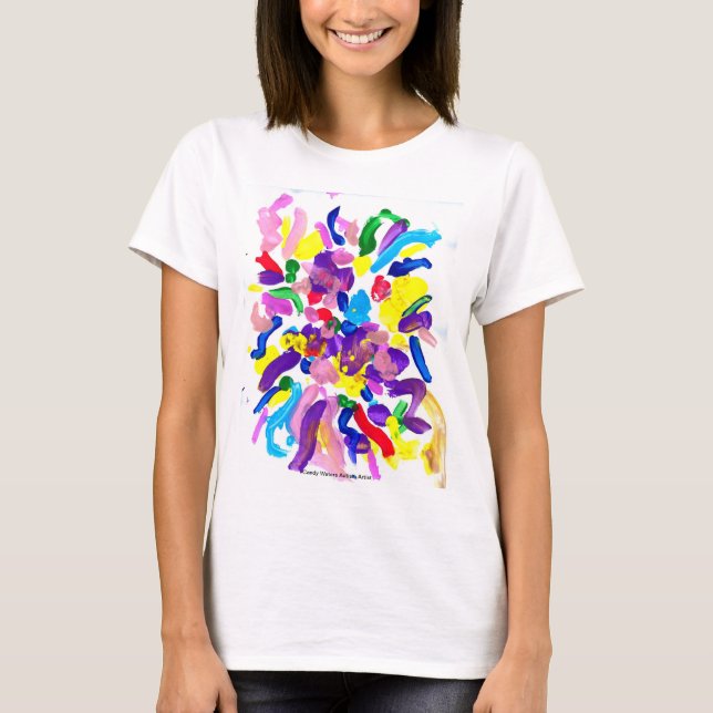 Camiseta Os doces molham o artista do autismo (Frente)