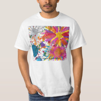 Camiseta Os doces molham o artista do autismo