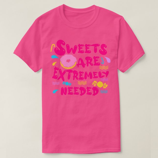 Camiseta Os Doces São Extremamente Necessários (Frente do Design)