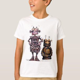 Camiseta Os dois robôs do miúdo engraçado