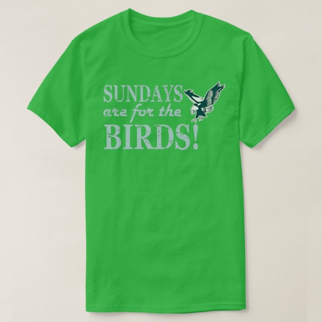 Camiseta Os Domingos São Para As Aves - 1 (Frente do Design)