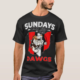 Camiseta Os Domingos São Para Dawgs Vintage Cleveland Ohio
