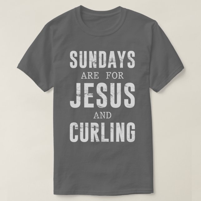 Camiseta Os domingos são para Jesus e Curvatura (Frente do Design)