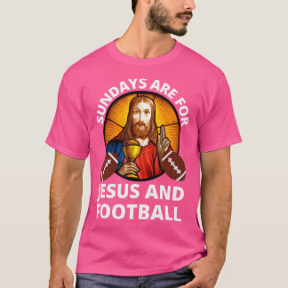 Camiseta Os Domingos São Para Jesus, Igreja E Futebol Crist