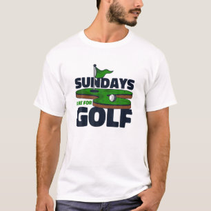 Camiseta Os Domingos São Para Jogador De Golfe Pro Golfer G