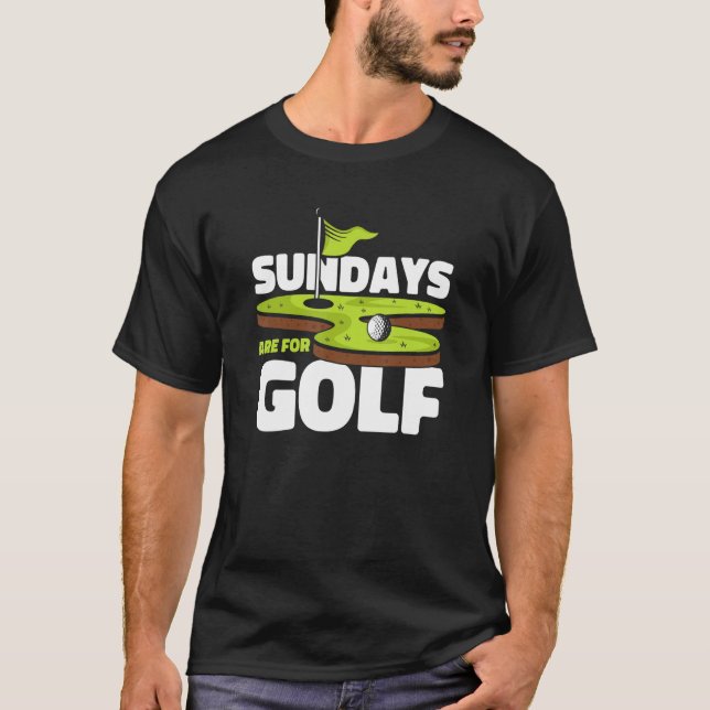 Camiseta Os domingos são para o jogador de golfe Pro Golfer (Frente)