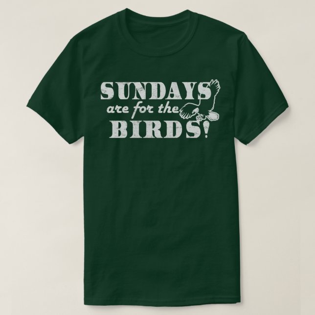 Camiseta Os domingos são para o Pássaro Eagles (Frente do Design)