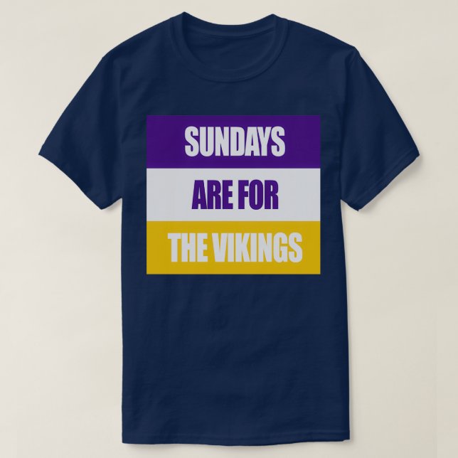 Camiseta Os Domingos São Para Os Vikings 1 (Frente do Design)