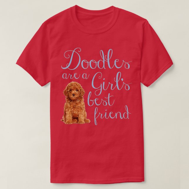 Camiseta Os doodles são o melhor Ouro para garotas, Labrado (Frente do Design)