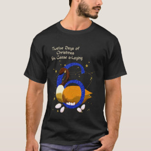 Camiseta Os Doze Dias de Natal Projetos Coloridos 1