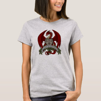 Camiseta Os dragões de Stonefire Crest (vermelho), o