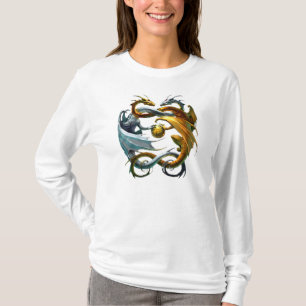 Camiseta Os dragões jogam ao balão -