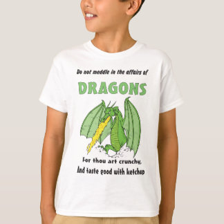 Camiseta Os dragões não intrometem em seus casos