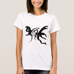 Camiseta Os drivers: Abstrato preto e branco