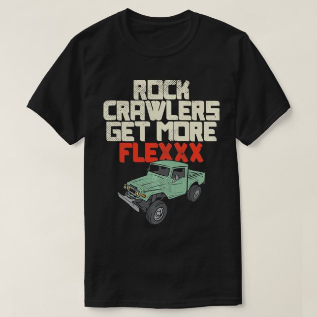 Camiseta Os drivers do RC Rock Crawler Fan Rock Crawler são (Frente do Design)