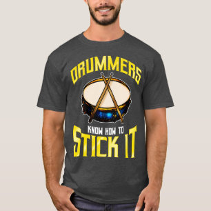 Camiseta Os Drummers Sabem Colocar Os Tambores Na Persão