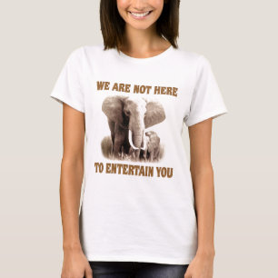 Camiseta Os elefantes merecem o respeito