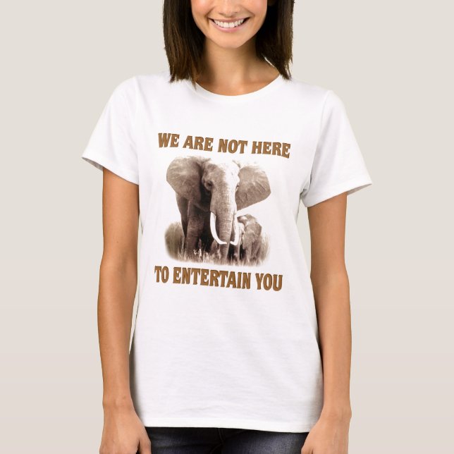 Camiseta Os elefantes merecem o respeito (Frente)