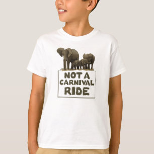 Camiseta Os elefantes não são um passeio do carnaval