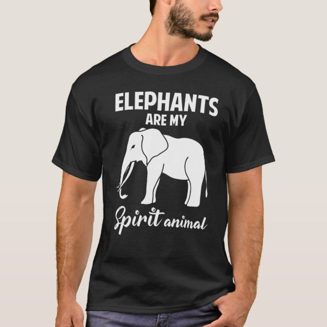 Camiseta Os Elefantes São O Meu Espiro Elefante Animal Para (Frente)