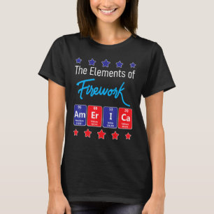 Camiseta Os Elementos Do Fireworks Merica Firework Diretor